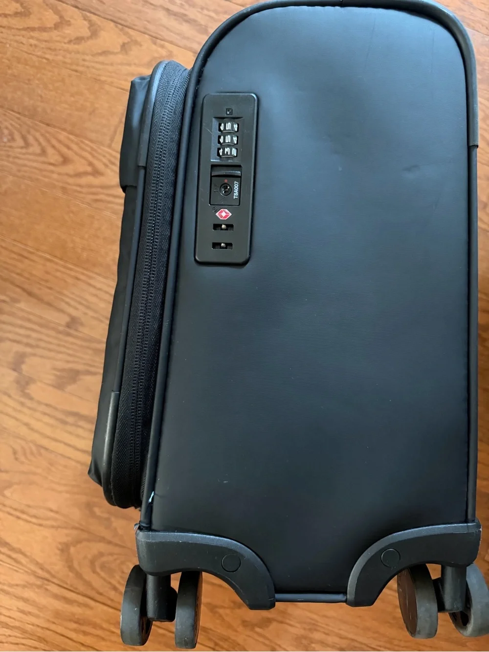 Luka Soft-Sided Mini Carry-On Luggage in Matte Black - Picture 9 of 11
